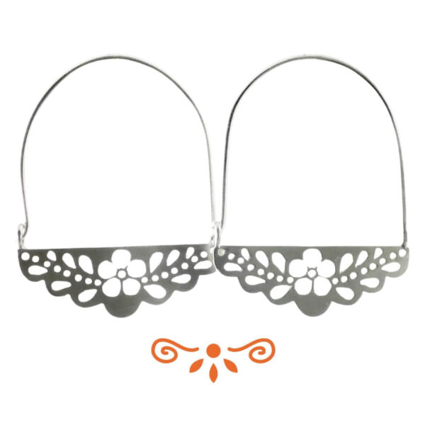 Product Image: Papel Picado Hoop Earrings