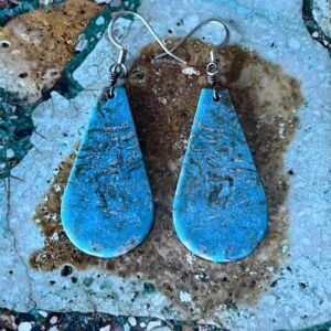 Product Image: Pretty Turquoise Slab Earrings