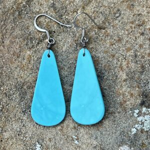 Product Image: Bonnie Blue Turquoise Slab Earrings