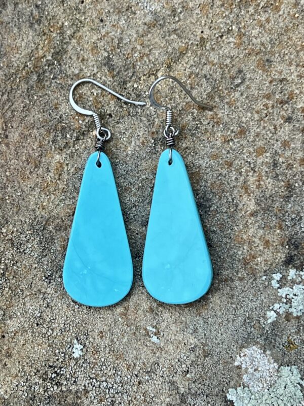 Product Image: Bonnie Blue Turquoise Slab Earrings