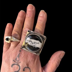 Product Image: White Buffalo, Onyx Sterling Ring