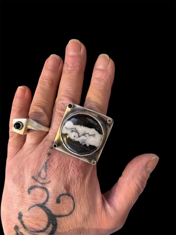 Product Image: White Buffalo, Onyx Sterling Ring