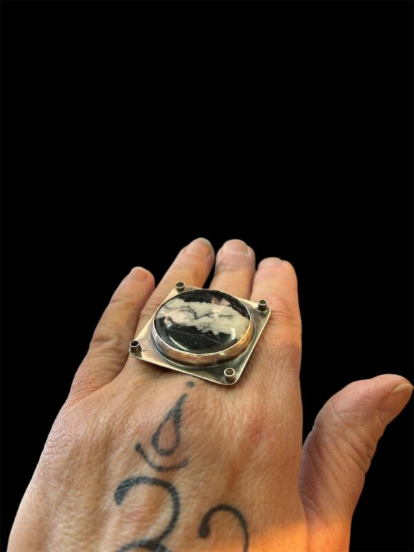 Product Image: White Buffalo, Onyx Sterling Ring