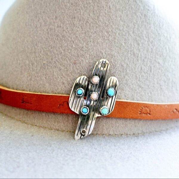 Product Image: Leather & Sterling Silver Hat Band