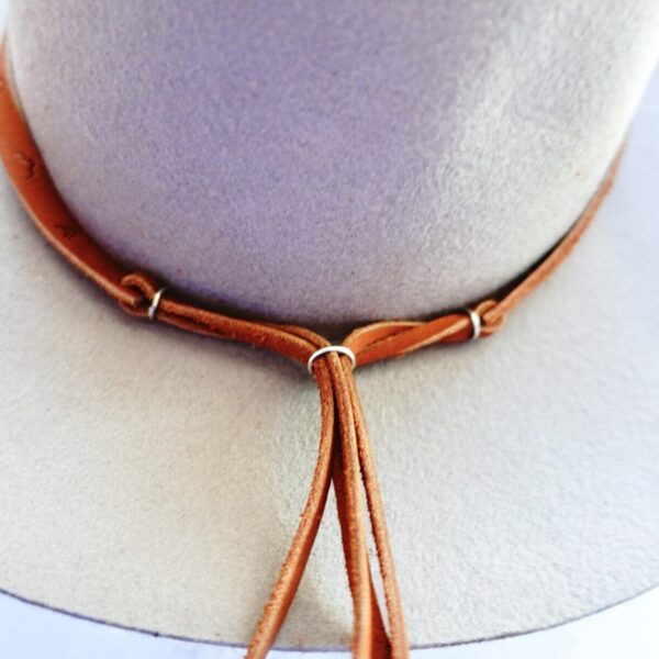 Product Image: Leather & Sterling Silver Hat Band