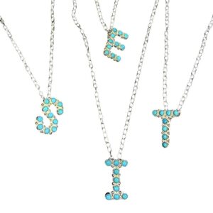 Product Image: Turquoise Letter Initial Necklace