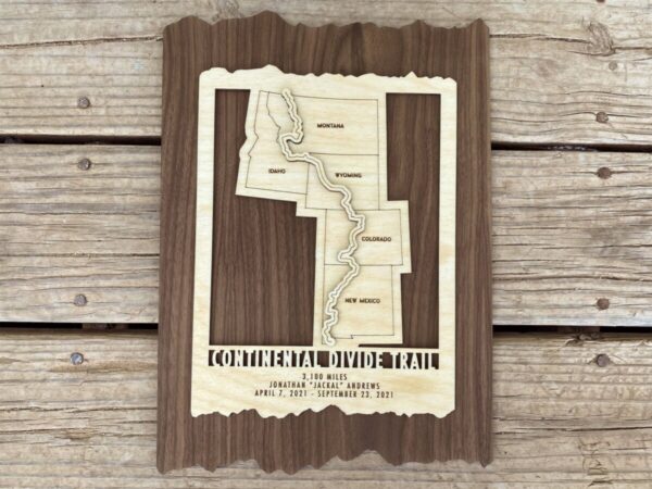 Product Image: Continental Divide Trail Map – Gift for Hikers