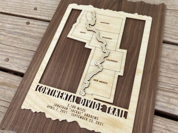 Product Image: Continental Divide Trail Map – Gift for Hikers