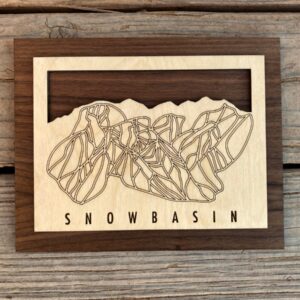 Product Image: Snowbasin Small Ski Decor Trail Map Art