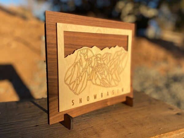 Product Image: Snowbasin Small Ski Decor Trail Map Art