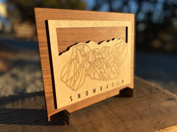 Product Image: Snowbasin Small Ski Decor Trail Map Art