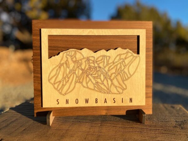 Product Image: Snowbasin Small Ski Decor Trail Map Art