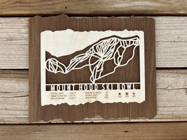 Product Image: Mount Hood Ski Bowl Ski Trail Map