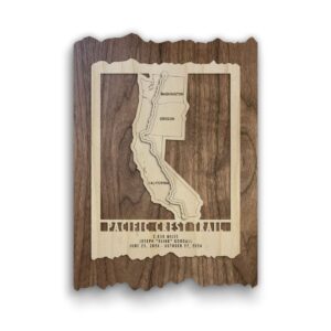Product Image: Pacific Crest Trail Map – Wood Wall Map Gift for of PCT Hikers