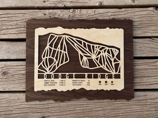 Product Image: Dodge Ridge Ski Trail Map