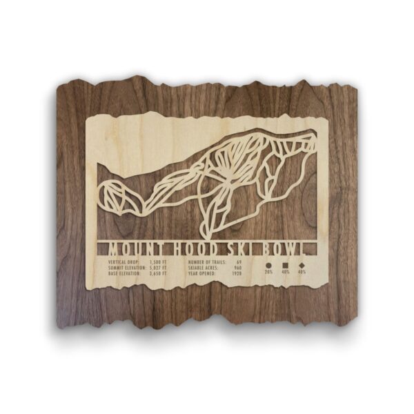 Product Image: Mount Hood Ski Bowl Ski Trail Map