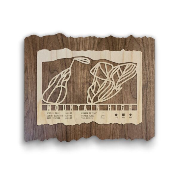 Product Image: Mountain High Ski Trail Map