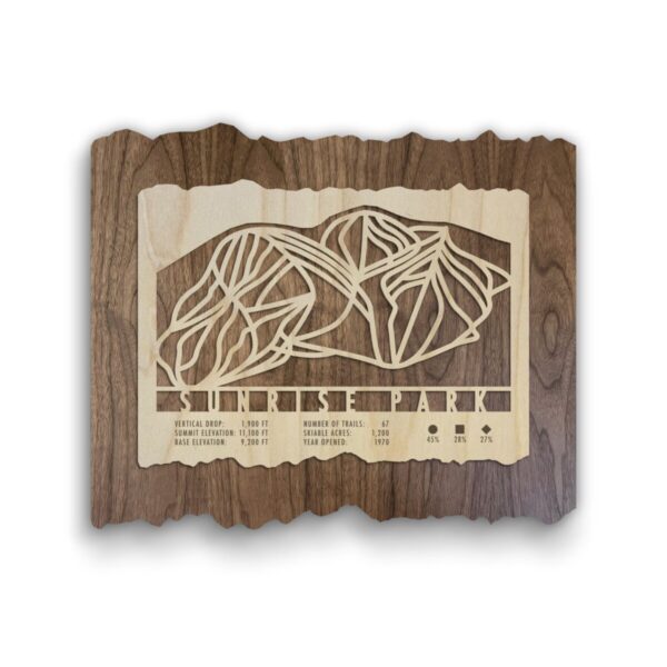 Product Image: Sunrise Park Resort Ski Trail Map