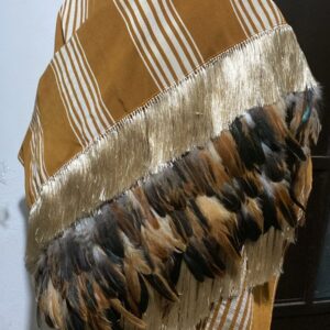 Product Image: Purepecha rebozo with fringe and feathers