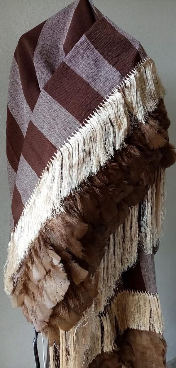 Product Image: Purepecha rebozo with fringe and feathers