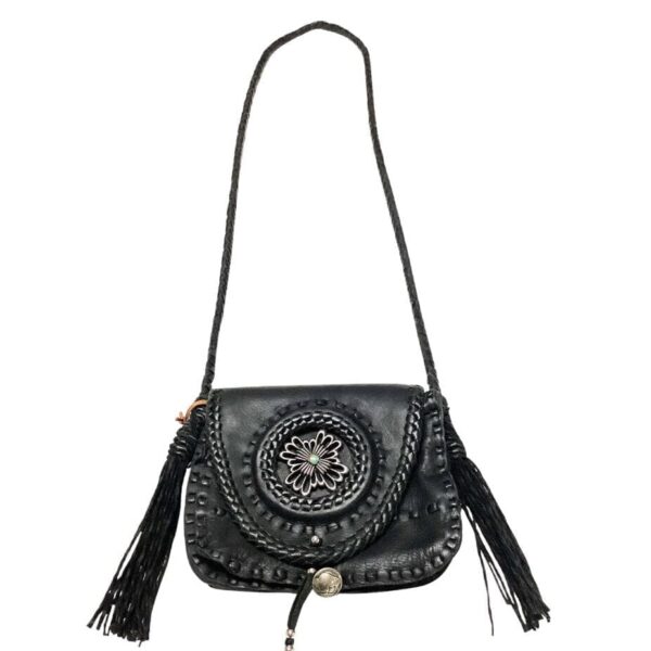 Product Image: Leather Crossbody Bag with 4 Directions Pin