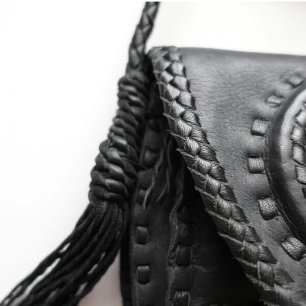 Product Image: Leather Crossbody Bag with 4 Directions Pin
