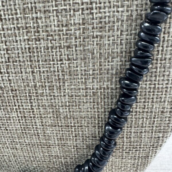 Product Image: Necklace: Turquoise Nugget, Jet , Sterling Silver 26″ + 2″ Extender Chain