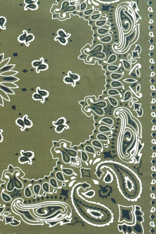 Product Image: 1990’S PAISLEY MADE IN USA OLIVE BANDANA