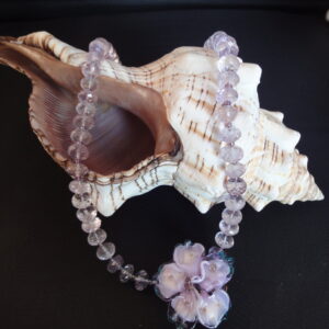 Product Image: Tropical Tahitian Dream Glass/Amethyst Necklace