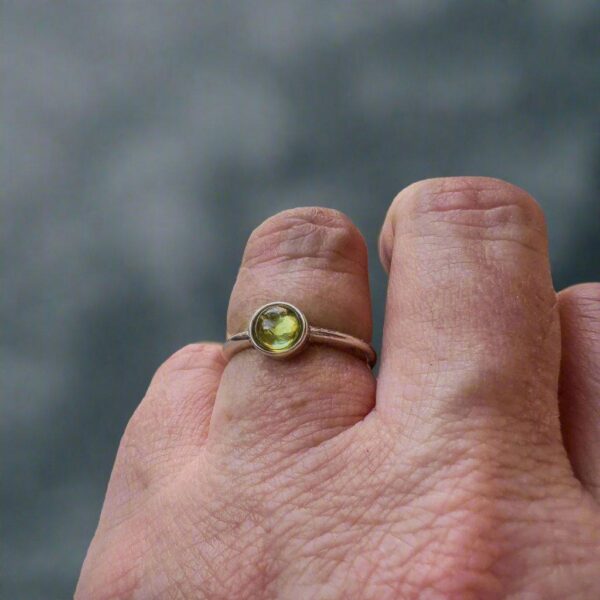 Product Image: One-of-a-Kind Peridot Ring Set in Sterling Silver Size 6