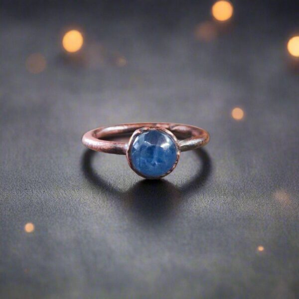 Product Image: Handmade Blue Kyanite Ring for Intuition and Tranquility