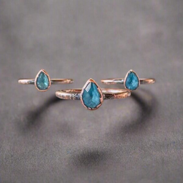 Product Image: Handmade London Blue Topaz Copper Ring for Clarity