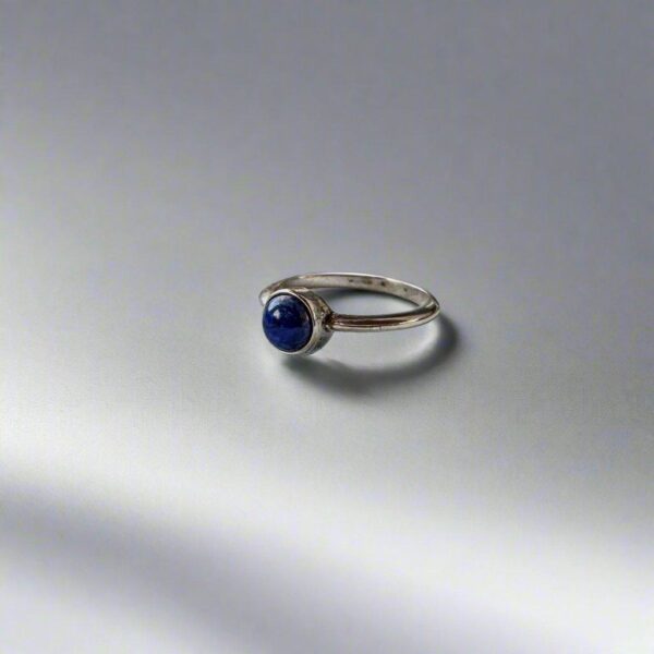 Product Image: Lapis Lazuli Ring Set in Sterling Silver for Wisdom