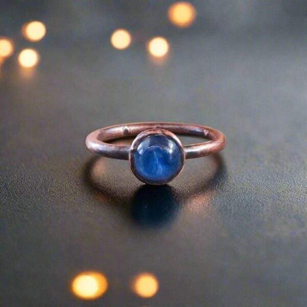 Product Image: Handmade Blue Kyanite Ring for Intuition and Tranquility