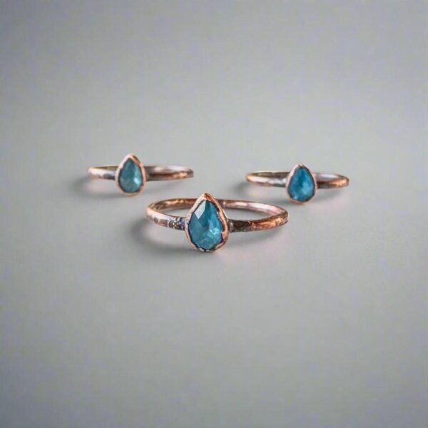 Product Image: Handmade London Blue Topaz Copper Ring for Clarity