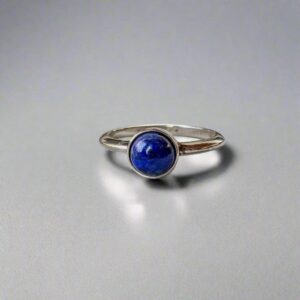 Product Image: Lapis Lazuli Ring Set in Sterling Silver for Wisdom