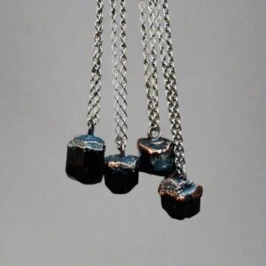 Product Image: Raw Black Tourmaline Mens Necklace for Grounding