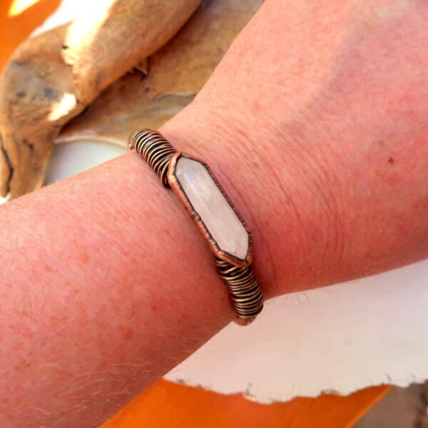 Product Image: Healing Double Terminated Quartz Bracelet for Energy Amplification