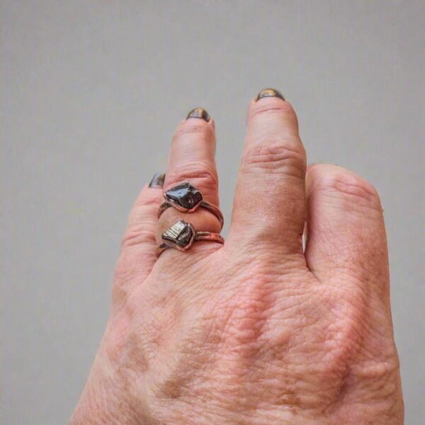 Product Image: Raw Elite Shungite Ring for Healing and Protection