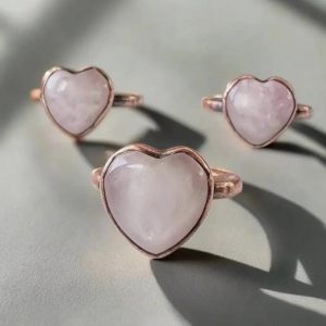 Product Image: Kunzite Heart Copper Ring – Handcrafted Talisman For Healing for Everyday Wear