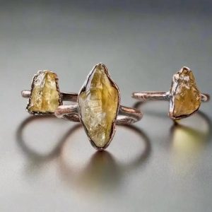 Product Image: Handcrafted Copper Citrine Ring for Joyful Abundance For Daily Rituals