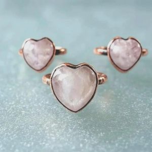 Product Image: Kunzite Heart Copper Ring – Handcrafted Talisman For Healing for Everyday Wear