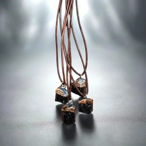 Product Image: Raw Black Tourmaline Necklace — Handcrafted Copper Talisman for Protection