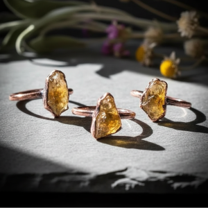 Santa Fe Marketplace Raw Citrine Ring | Electroformed Copper | Made to Order Product Image: Raw Citrine Ring | Electroformed Copper | Made to Order