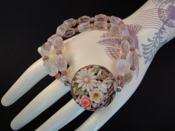Product Image: Vintage Celluloid Floral Button Bracelet