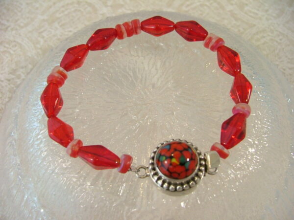 Product Image: Vintage Milleflori Glass Button Bracelet