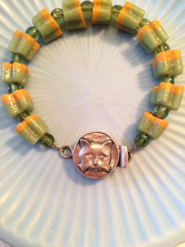 Product Image: Vintage 1940’s Vintage Cat Button Bracelet
