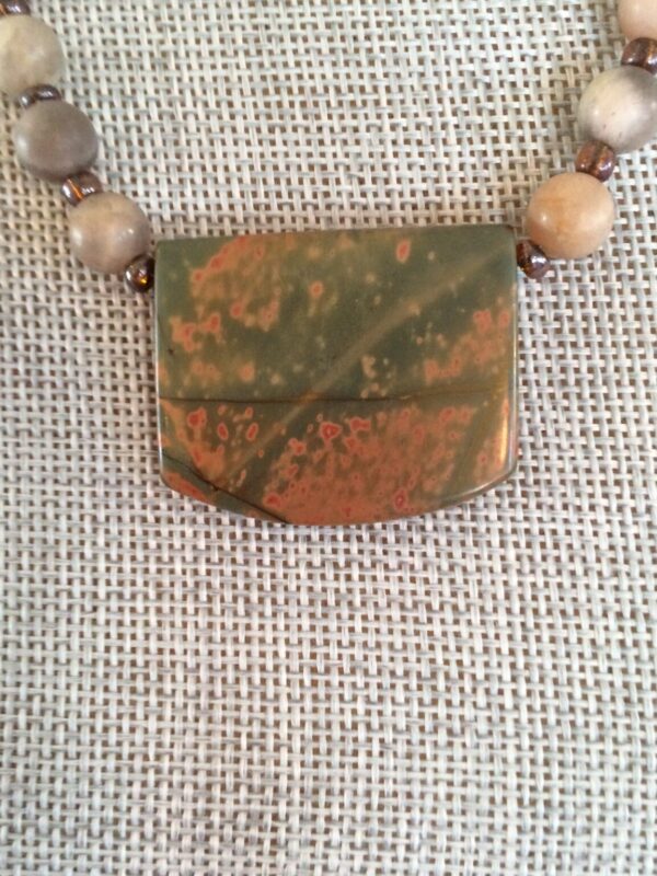 Product Image: Quiet Desert-Hued Jasper Pendant Necklace
