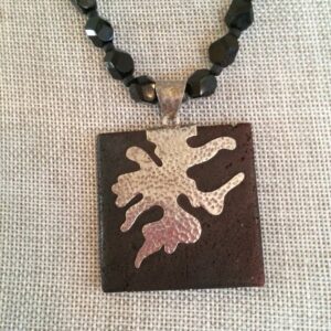 Product Image: Lava and Silver Pendant Necklace