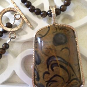 Product Image: Picture Jasper with Ancient Writings Pendant Necklace